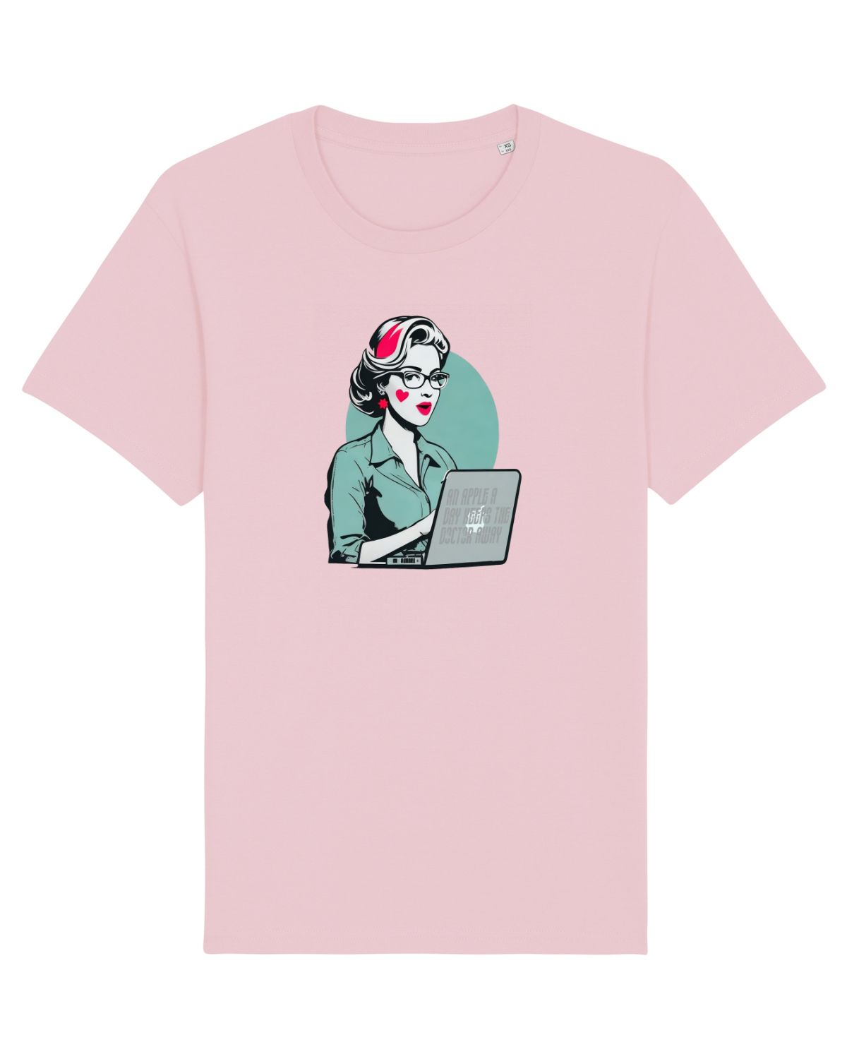 Tricou mânecă scurtă Unisex Rocker Cotton Pink