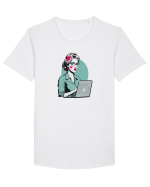 apple mom Tricou mânecă scurtă guler larg Bărbat Skater