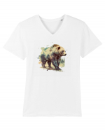 Grizzly  Georginio_8 Tricou mânecă scurtă guler V Bărbat Presenter