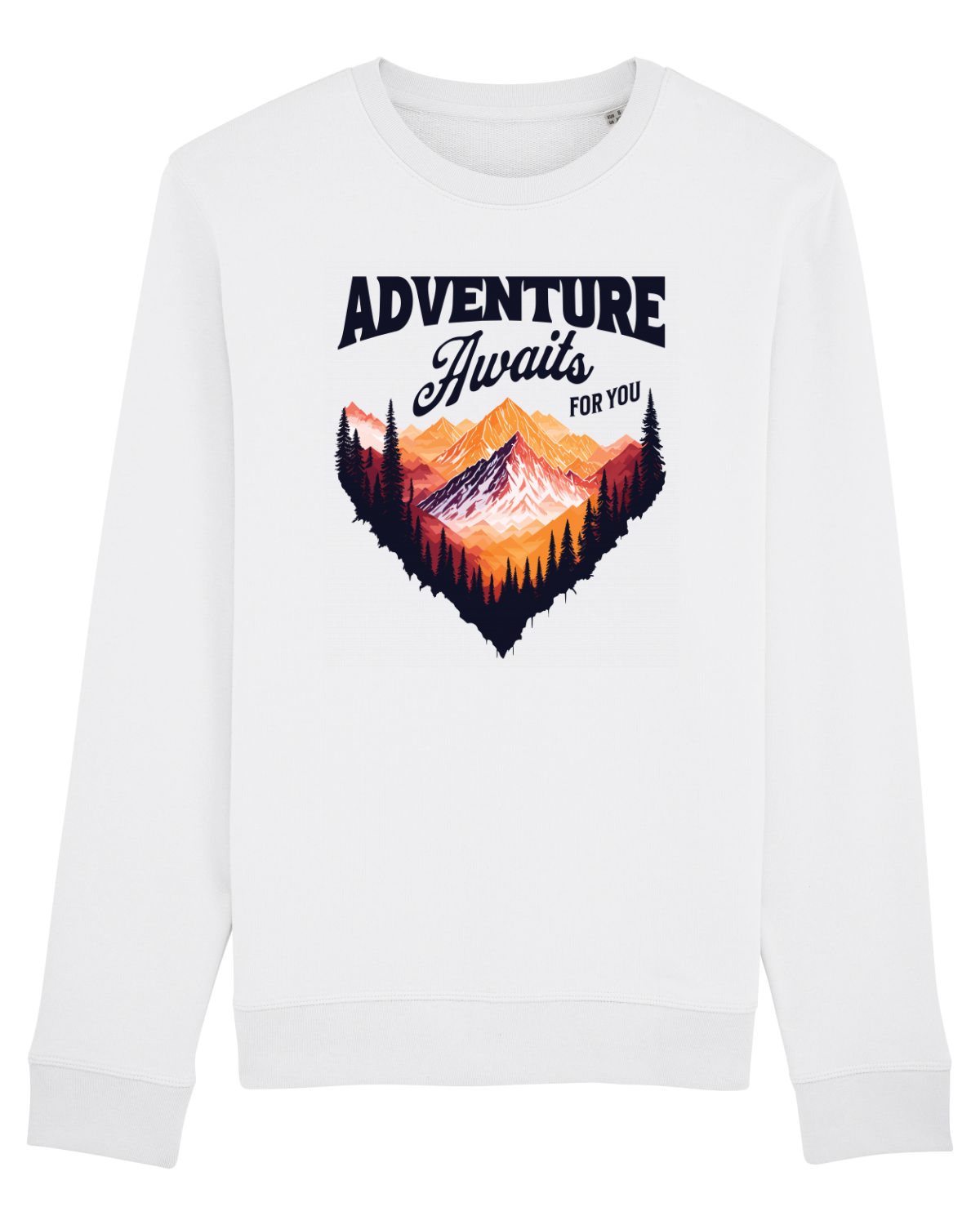 Bluză mânecă lungă Unisex Rise White