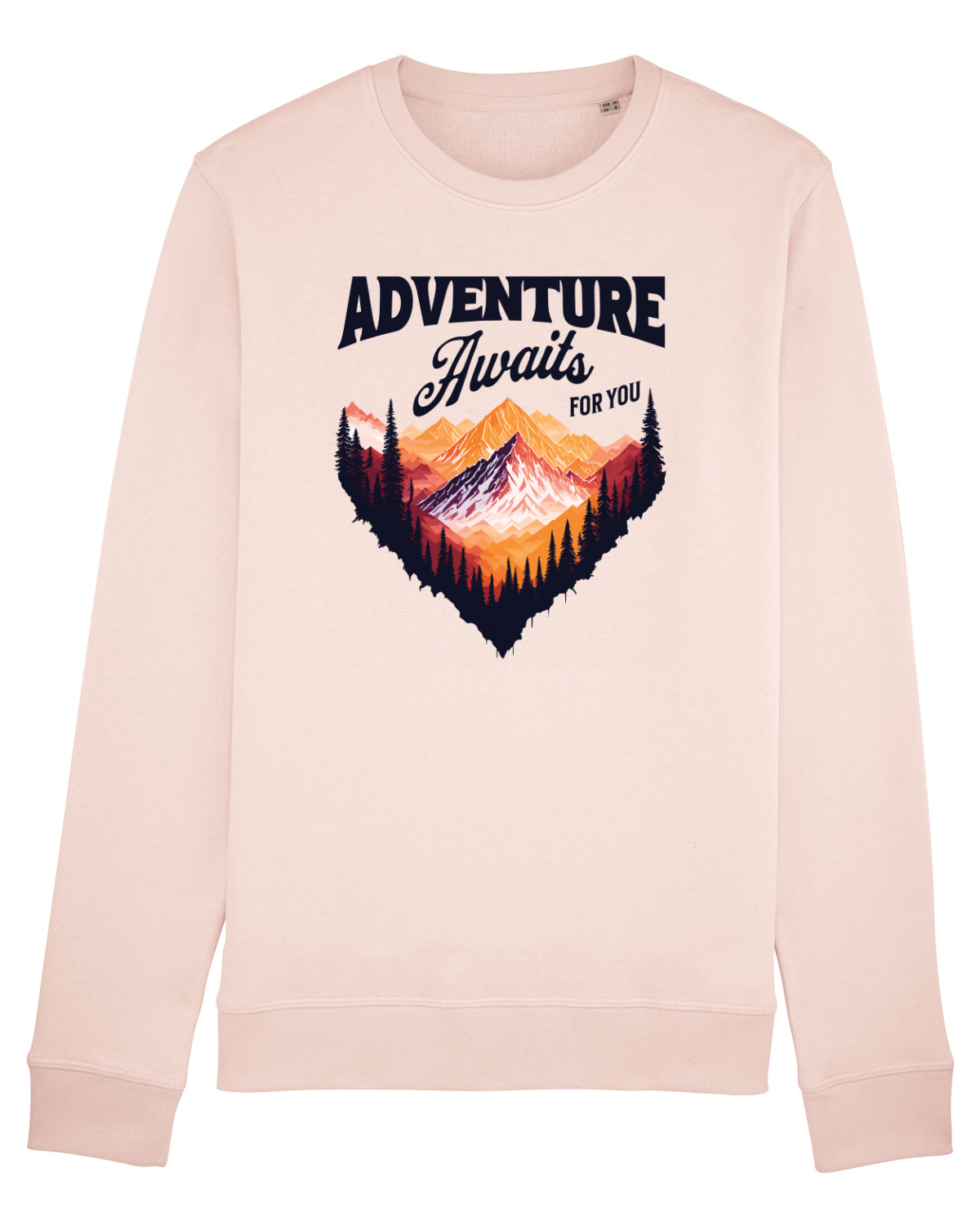 Bluză mânecă lungă Unisex Rise Candy Pink
