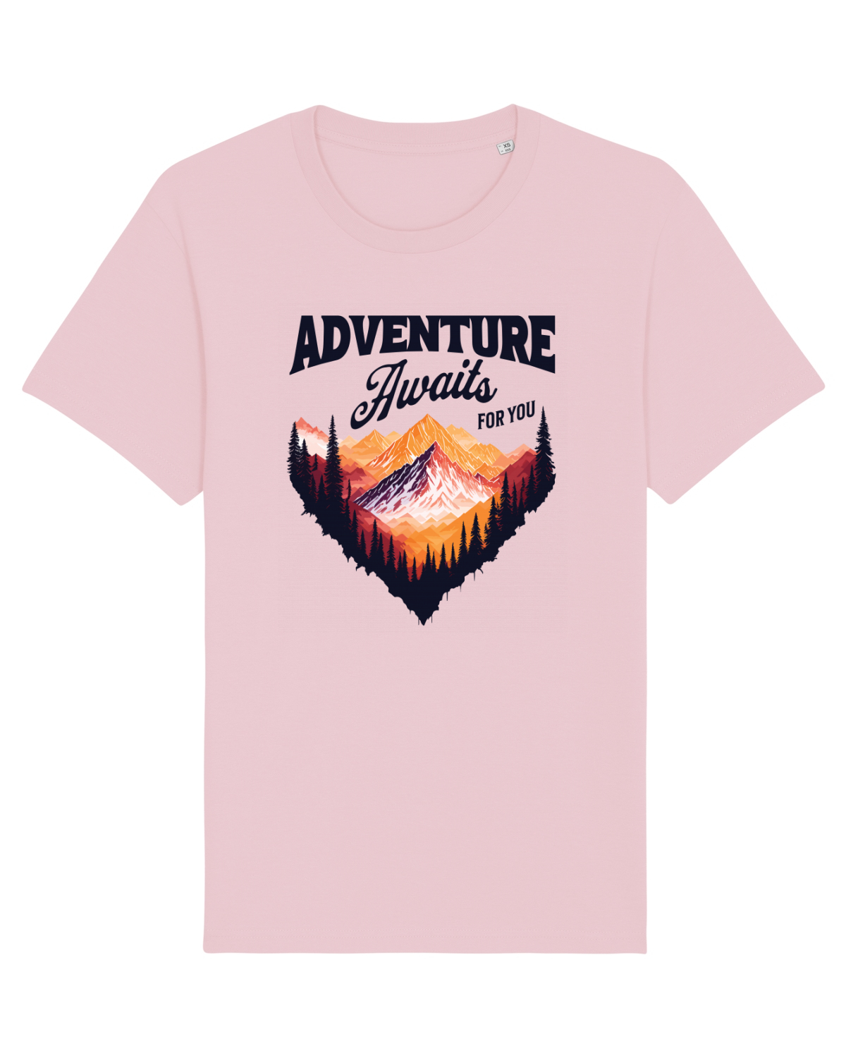 Tricou mânecă scurtă Unisex Rocker Cotton Pink