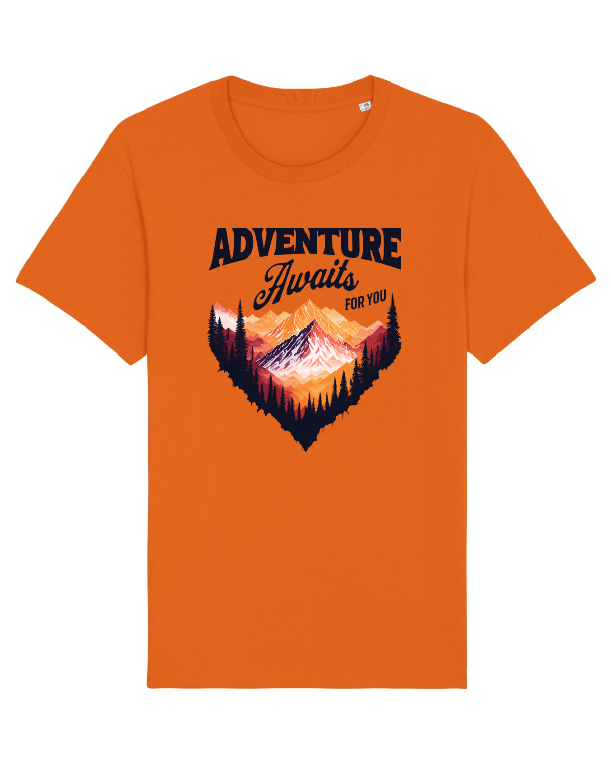 Tricou mânecă scurtă Unisex Rocker Bright Orange