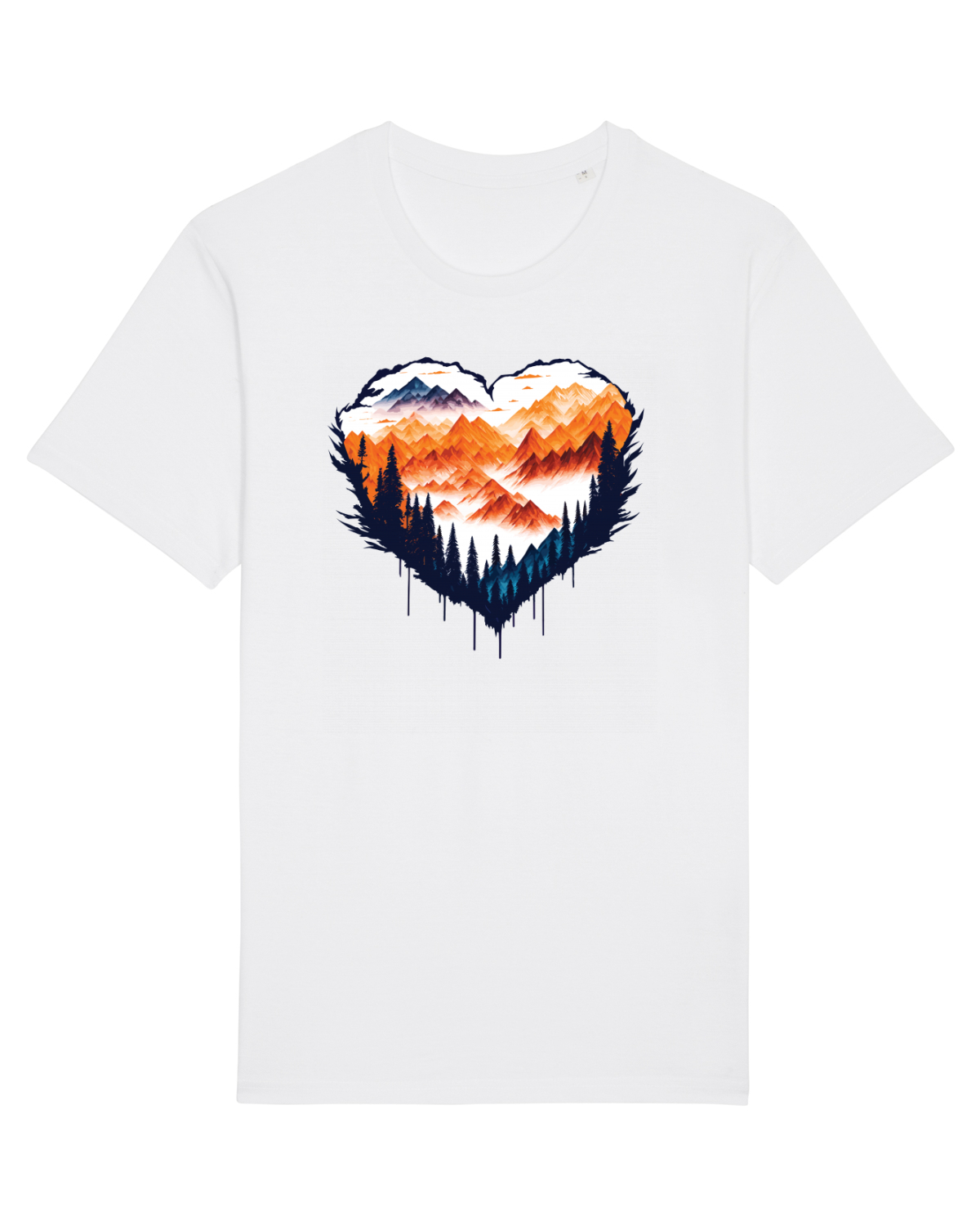 Tricou mânecă scurtă Unisex Rocker White