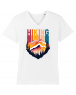 pentru pasionații de drumeții - Hiking emblem Tricou mânecă scurtă guler V Bărbat Presenter