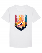 pentru pasionații de drumeții - Hiking emblem Tricou mânecă scurtă guler larg Bărbat Skater