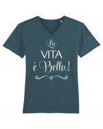 Viața e frumoasă Tricou mânecă scurtă guler V Bărbat Presenter