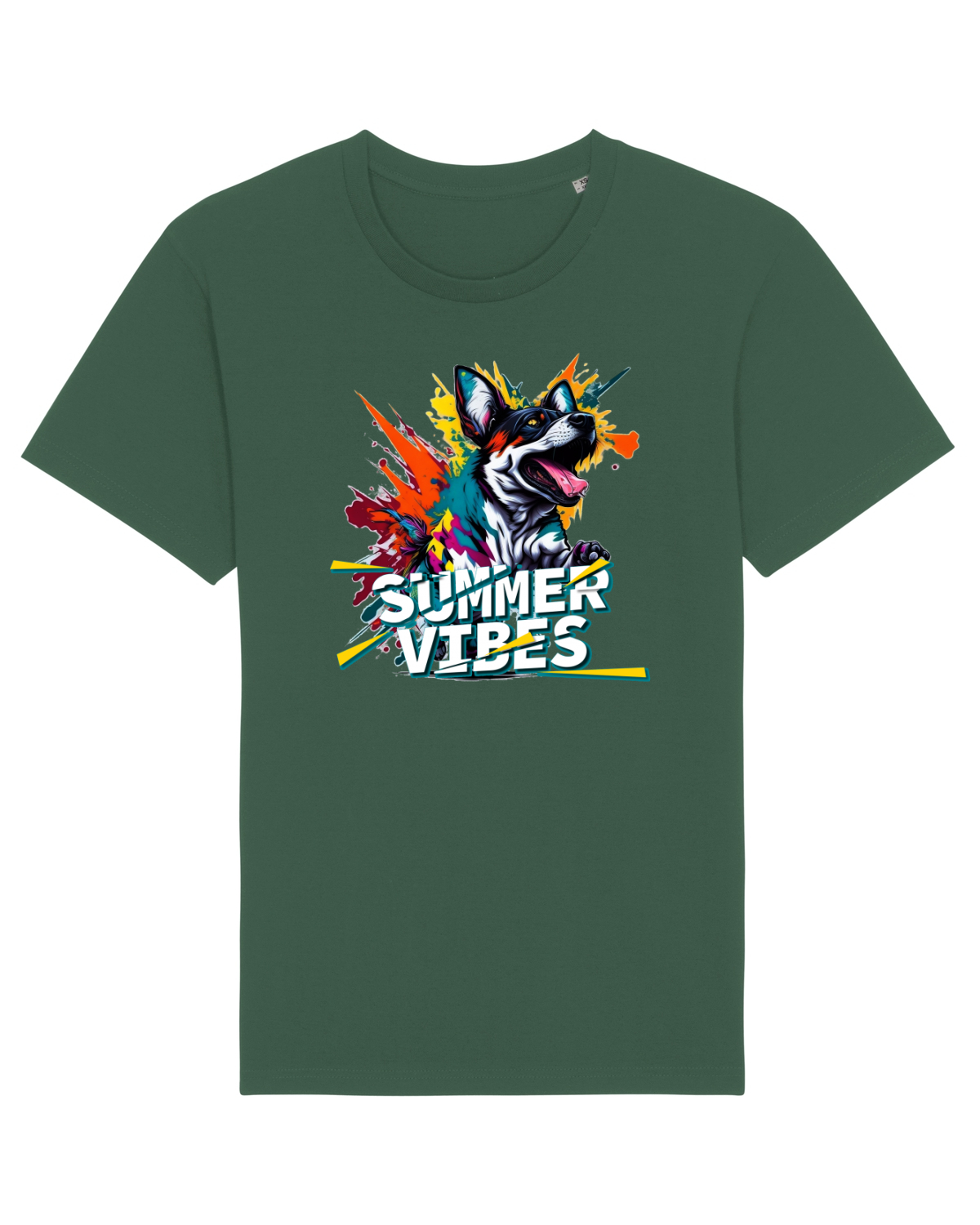 Tricou mânecă scurtă Unisex Rocker Bottle Green