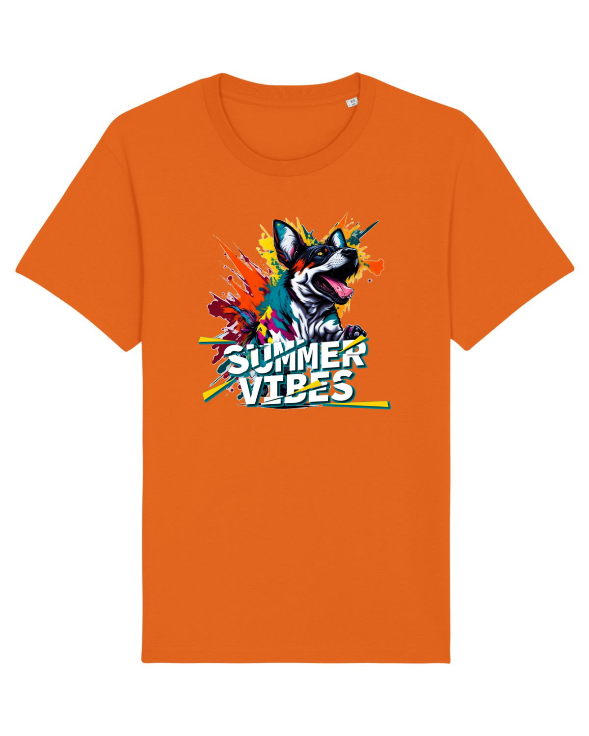 Tricou mânecă scurtă Unisex Rocker Bright Orange