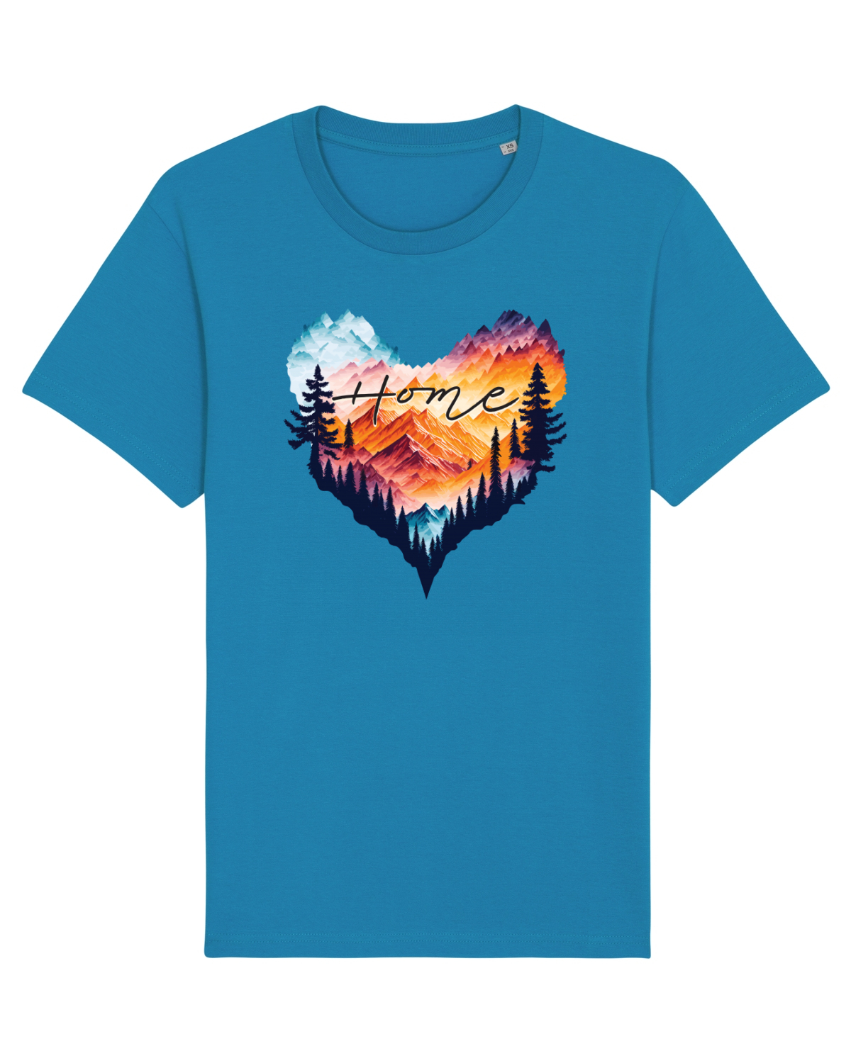 Tricou mânecă scurtă Unisex Rocker Azur