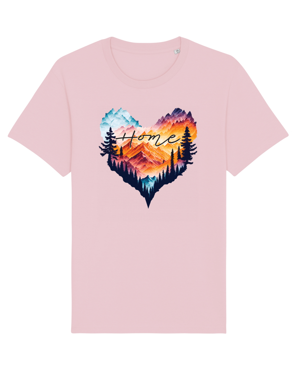 Tricou mânecă scurtă Unisex Rocker Cotton Pink