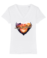 pentru pasionații de drumeții - Life is good Tricou mânecă scurtă guler V Damă Evoker