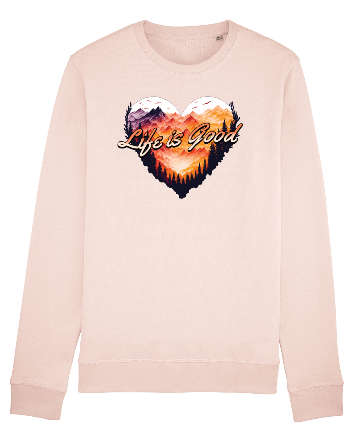 Bluză mânecă lungă Unisex Rise Candy Pink