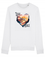 pentru pasionații de drumeții - Live love hike Bluză mânecă lungă Unisex Rise
