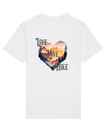 pentru pasionații de drumeții - Live love hike Tricou mânecă scurtă Unisex Rocker