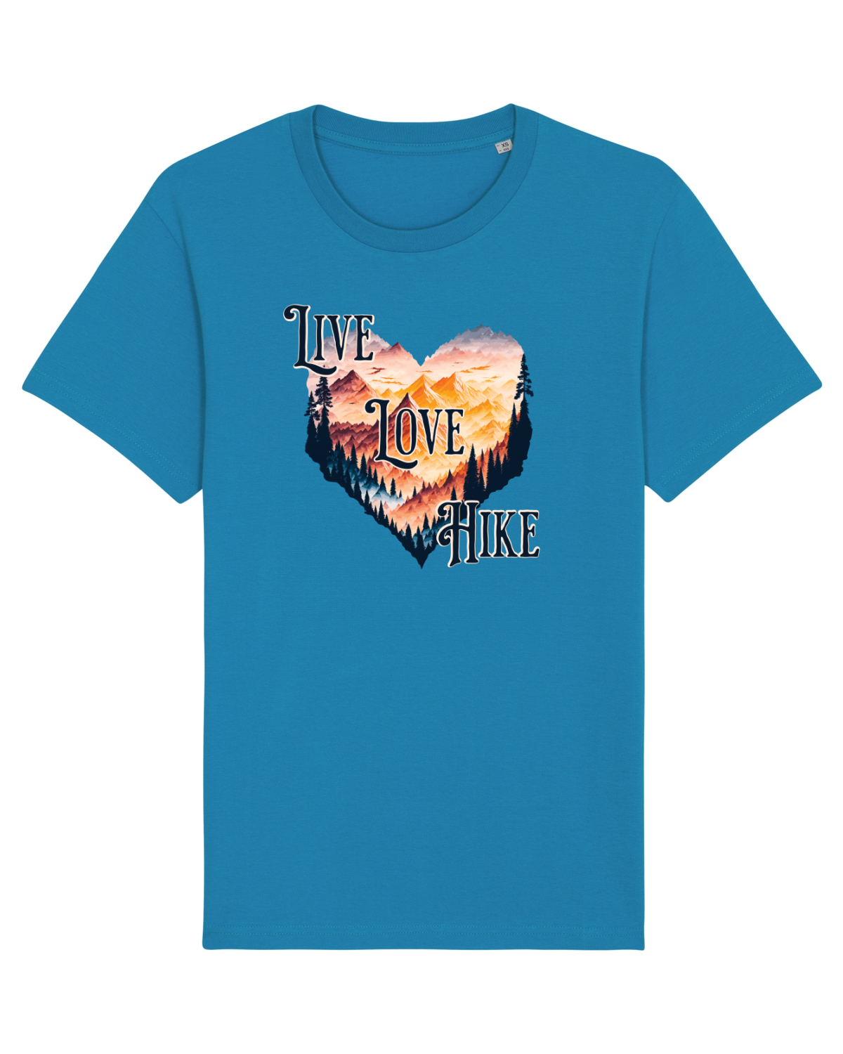 Tricou mânecă scurtă Unisex Rocker Azur