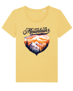pentru pasionații de drumeții - Love the mountains Tricou mânecă scurtă guler larg fitted Damă Expresser