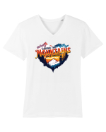 pentru pasionații de drumeții - Loving the mountains since forever Tricou mânecă scurtă guler V Bărbat Presenter