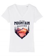 pentru pasionații de drumeții - Mountain Adventurer Tricou mânecă scurtă guler V Damă Evoker