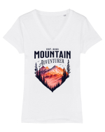 pentru pasionații de drumeții - Mountain Adventurer Tricou mânecă scurtă guler V Damă Evoker