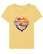 pentru pasionații de drumeții - Mountain passion Tricou mânecă scurtă guler larg fitted Damă Expresser