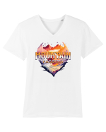pentru pasionații de drumeții - Mountain passion Tricou mânecă scurtă guler V Bărbat Presenter