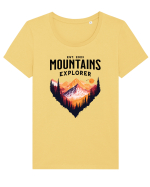 pentru pasionații de drumeții - Mountains explorer Tricou mânecă scurtă guler larg fitted Damă Expresser