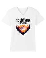 pentru pasionații de drumeții - Mountains explorer Tricou mânecă scurtă guler V Bărbat Presenter