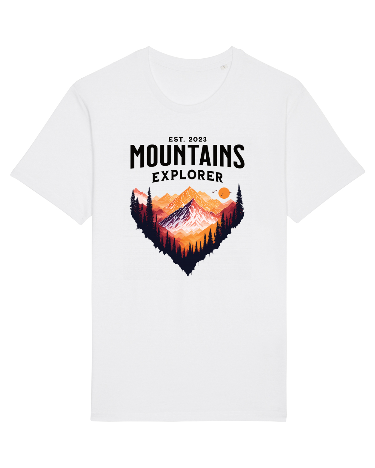 Tricou mânecă scurtă Unisex Rocker White
