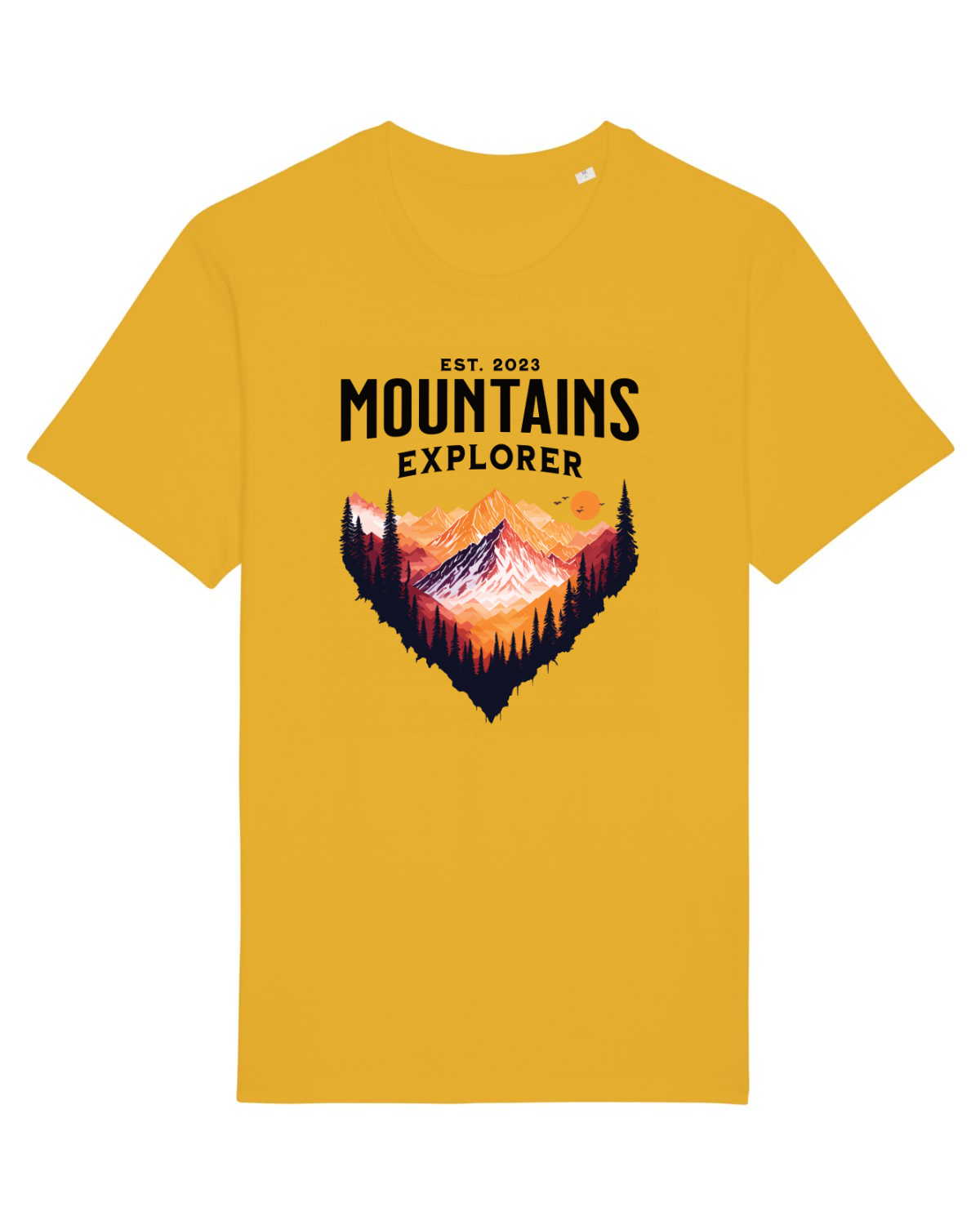 Tricou mânecă scurtă Unisex Rocker Spectra Yellow