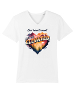 pentru pasionații de drumeții - Our hearts want to get elevated Tricou mânecă scurtă guler V Bărbat Presenter