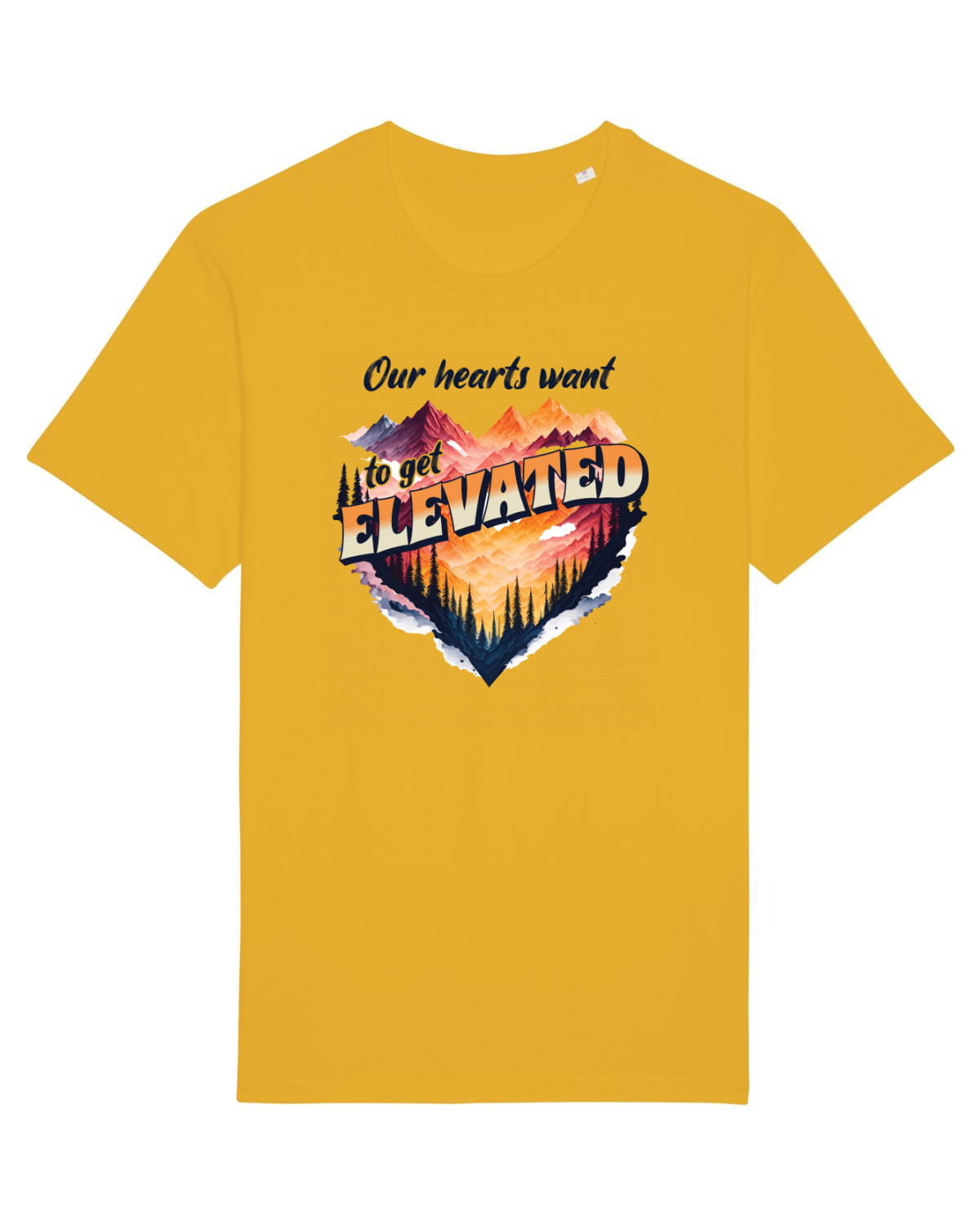 Tricou mânecă scurtă Unisex Rocker Spectra Yellow