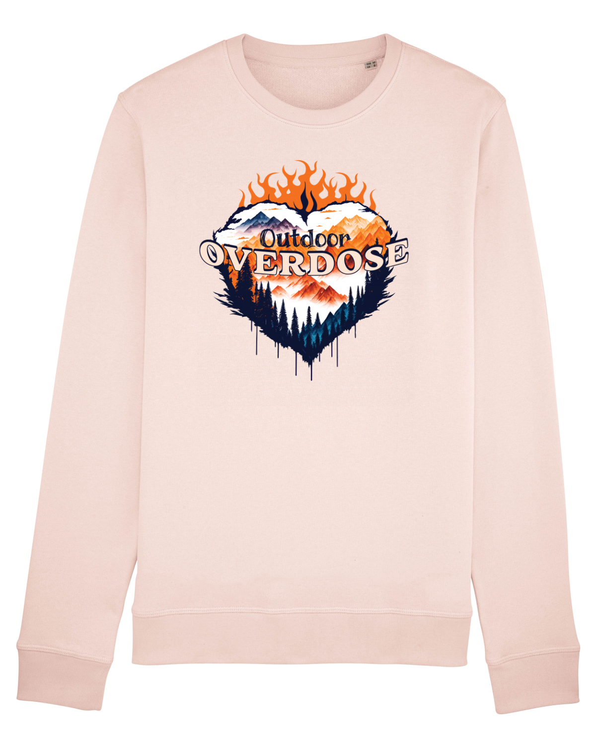 Bluză mânecă lungă Unisex Rise Candy Pink