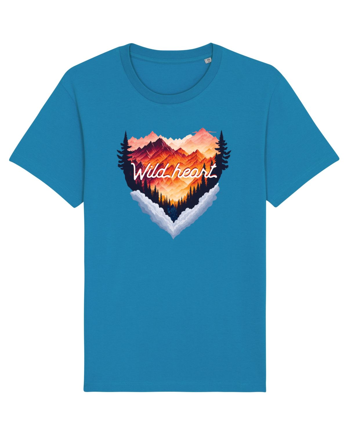Tricou mânecă scurtă Unisex Rocker Azur