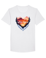 pentru pasionații de drumeții - Wild heart Tricou mânecă scurtă guler larg Bărbat Skater
