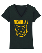 Mewrvana Tricou mânecă scurtă guler V Damă Evoker