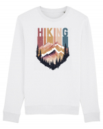 in stil grunge - Hiking emblem Bluză mânecă lungă Unisex Rise