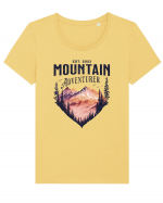 in stil grunge - Mountain Adventurer Tricou mânecă scurtă guler larg fitted Damă Expresser