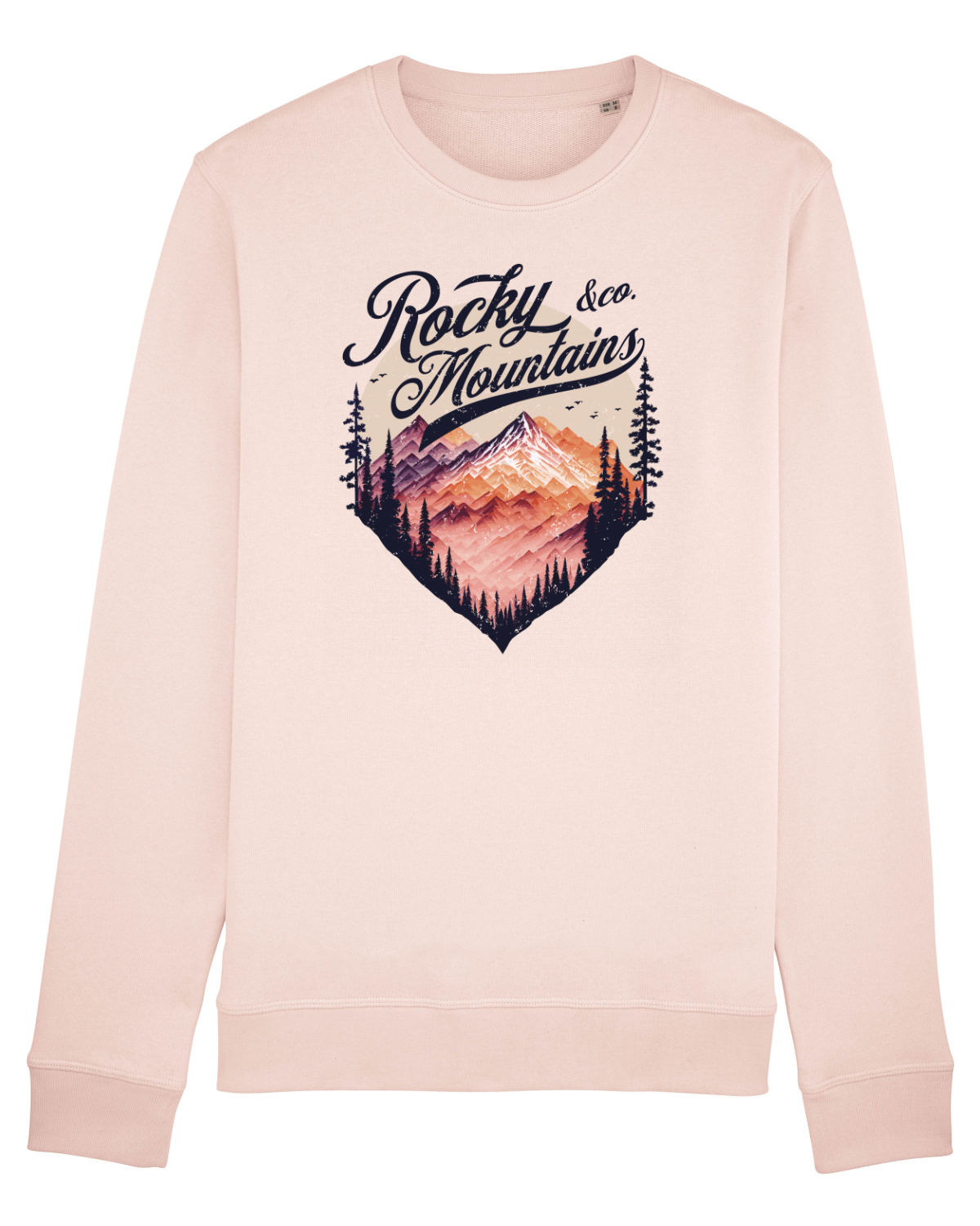 Bluză mânecă lungă Unisex Rise Candy Pink