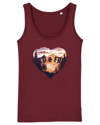 in stil grunge - Wild and free Burgundy