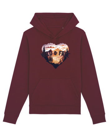 in stil grunge - Wild and free Burgundy