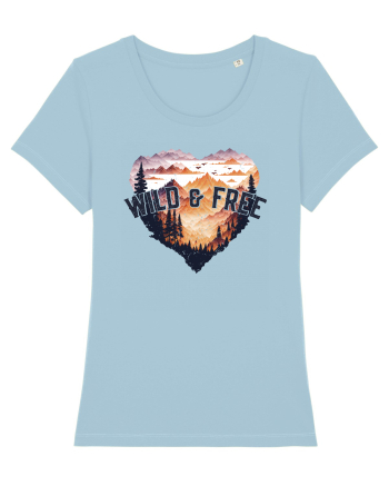 in stil grunge - Wild and free Sky Blue