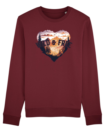 in stil grunge - Wild and free Burgundy