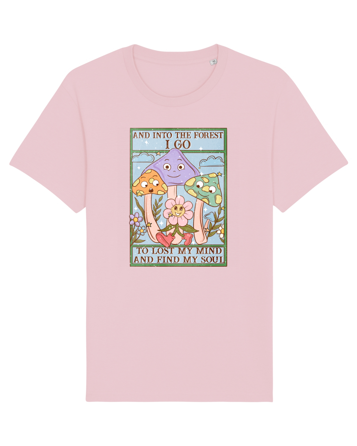 Tricou mânecă scurtă Unisex Rocker Cotton Pink