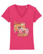 Be Kind Rewind Tricou mânecă scurtă guler V Damă Evoker