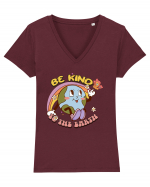 Be Kind To The Earth Tricou mânecă scurtă guler V Damă Evoker