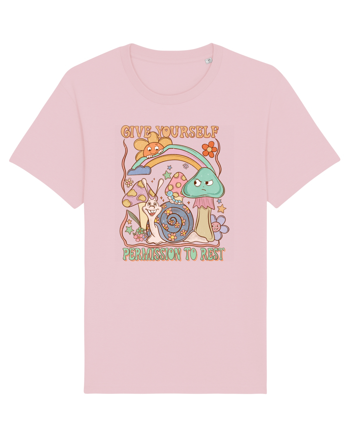 Tricou mânecă scurtă Unisex Rocker Cotton Pink