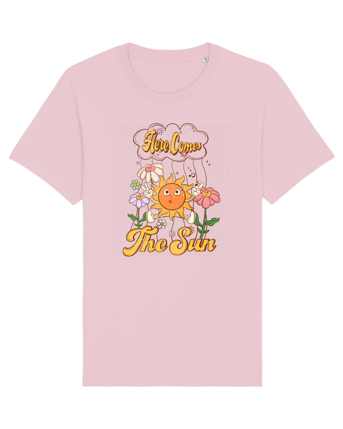 Tricou mânecă scurtă Unisex Rocker Cotton Pink