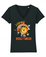 I Can Buy Myself Flowers Tricou mânecă scurtă guler V Damă Evoker