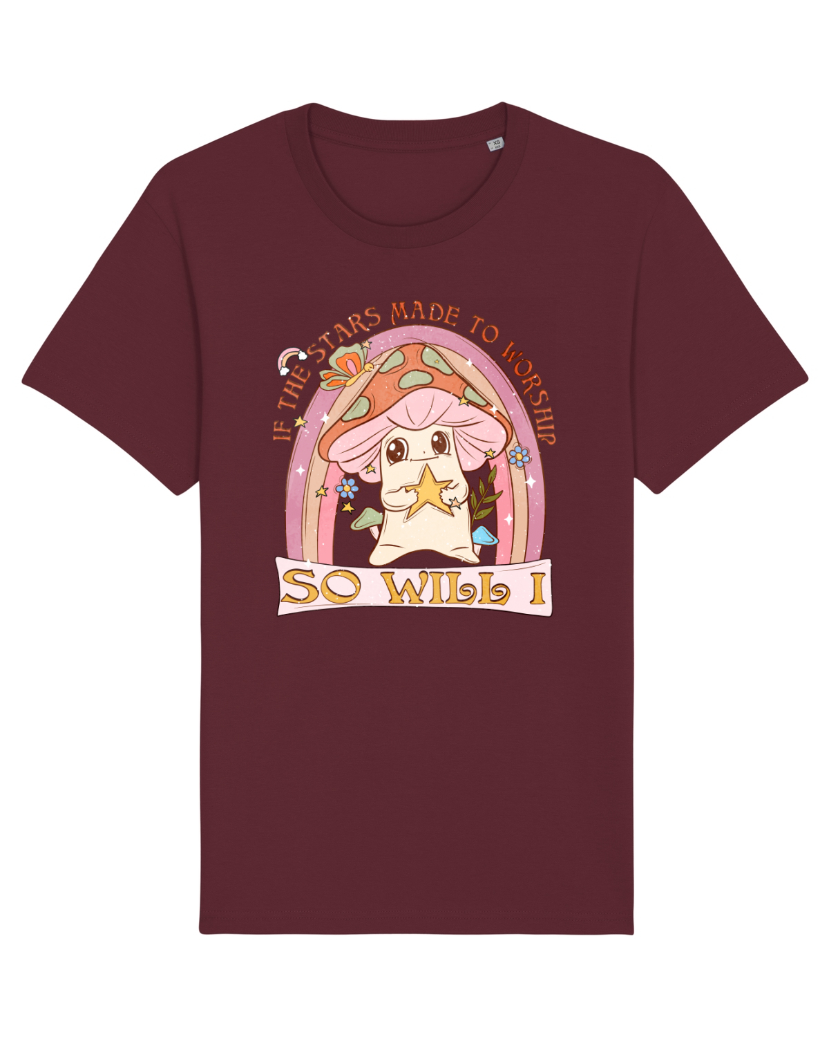 Tricou mânecă scurtă Unisex Rocker Burgundy